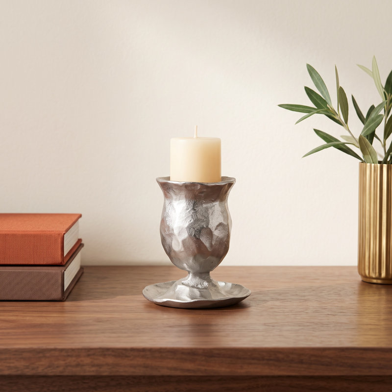Taper Candleholder, Nickle