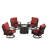 Ferrey 4 - Person Patio Conversation Set with Cushions-218944228