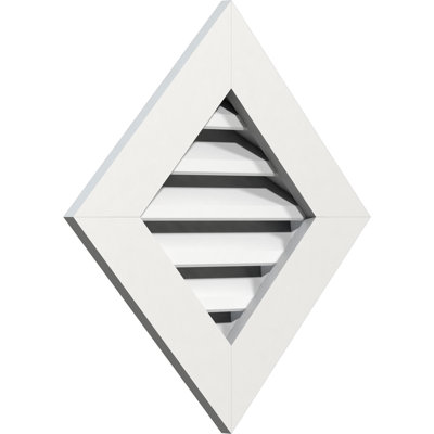 Ekena Millwork PVC Outdoor Louver / Gable Vent