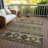 Claritha Brown Washable Indoor-Outdoor Rug - -1190354512