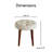 Elle Decor Penelope Round Tufted Stool-24099447