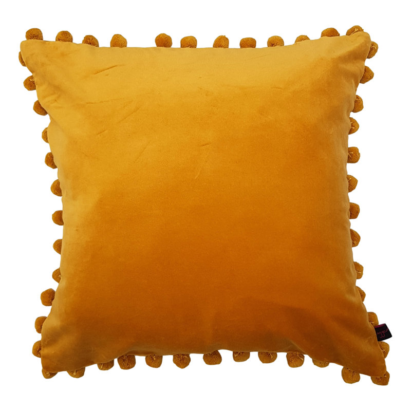 Reisman Square Cushion, Mustard