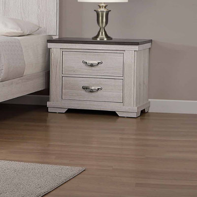 Table de chevet 2 tiroirs 1Pc