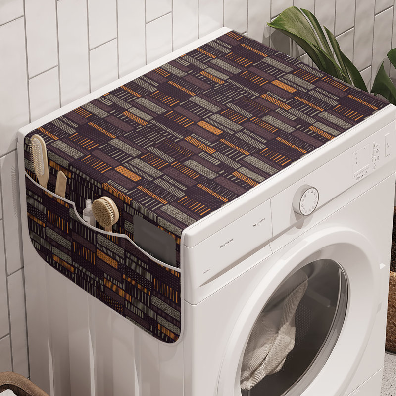 East Urban Home Abstract Washing Machine Organizer Pack of 2 47" x 18.5"