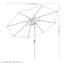 Parasol de patio 8,5 pi avec finition imitation grain de bois-791586305