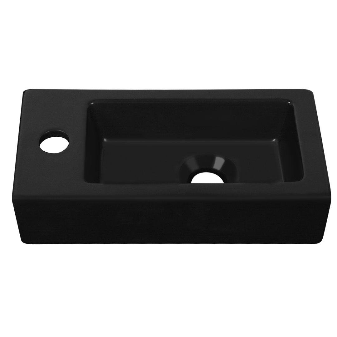 DeerValley 370mm x 185mm Natural Ceramic Rectangular Sink