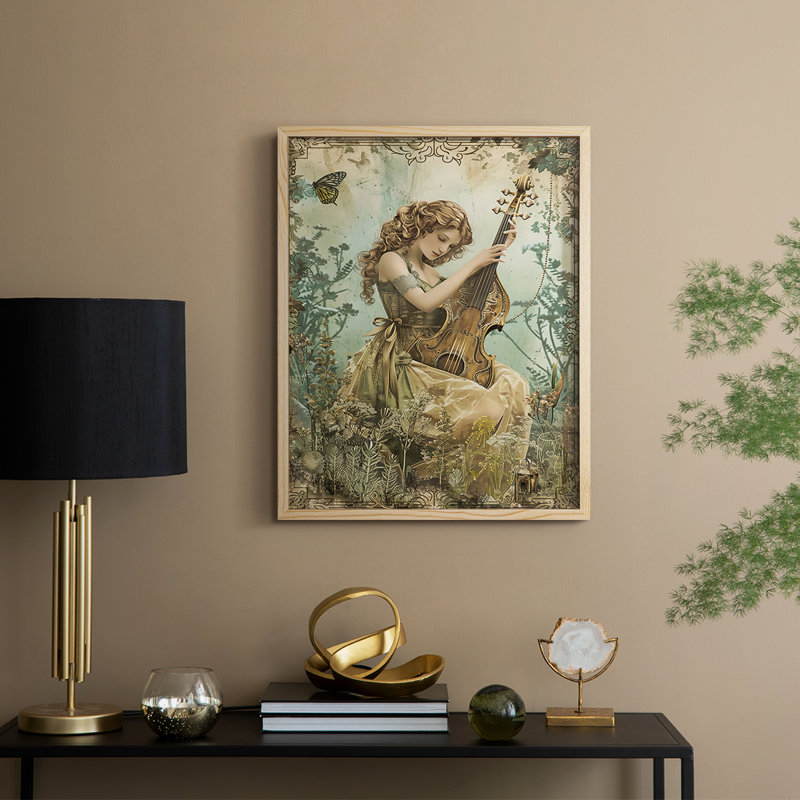 Reproduction encadrée WOMEN Series CECXCIV - bois massif, H 11 po x l 9 po