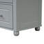 Armoire de rangement haute en bois aggloméré peint gris, unité autoportante avec 2 tiroirs et tablette réglable-1264505622