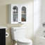 Armoire murale 2 portes en verre