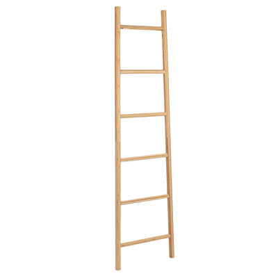 Abode Decorative Bamboo 6 ft. Blanket Ladder