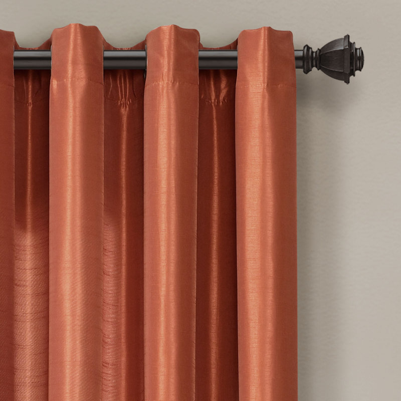 Panneaux de rideaux semi-transparents , Brun, L 54 po x L 95 po
