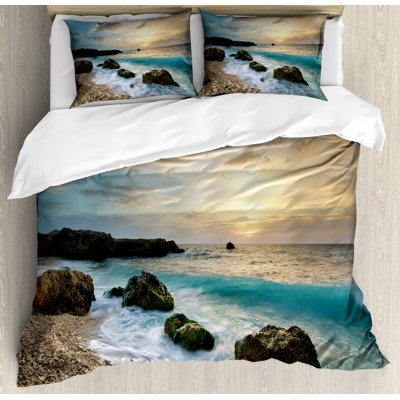 Elysian No Pattern Duvet Cover Set with Pillowcases