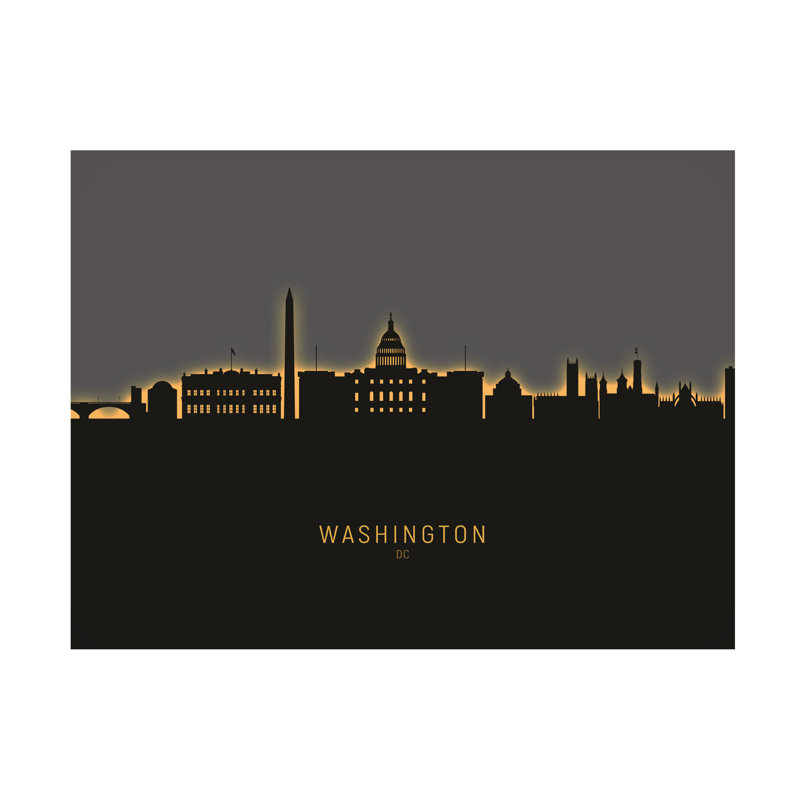 «Michael DC Skyline Glow II» par Michael Tompsett, H 14 po x l 19 po x P 2 po