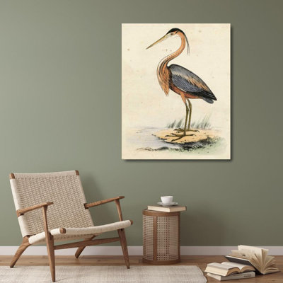 «Red Barrel Studio® Inconnu», art sur toile tendue, Antique Heron II