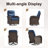 9-Piece Outdoor Wicker Garden Large Family Sofa Conversation Set With Swivel Chairs And Fire Pit Table-536278242