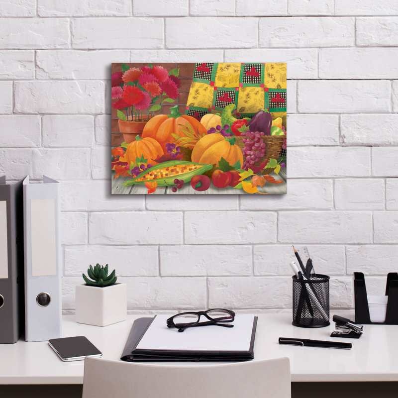 «Harvest Time» par Fiona Stokes-Gilbert, art mural sur toile, H 12 po x l 16 po x P 0,75 po