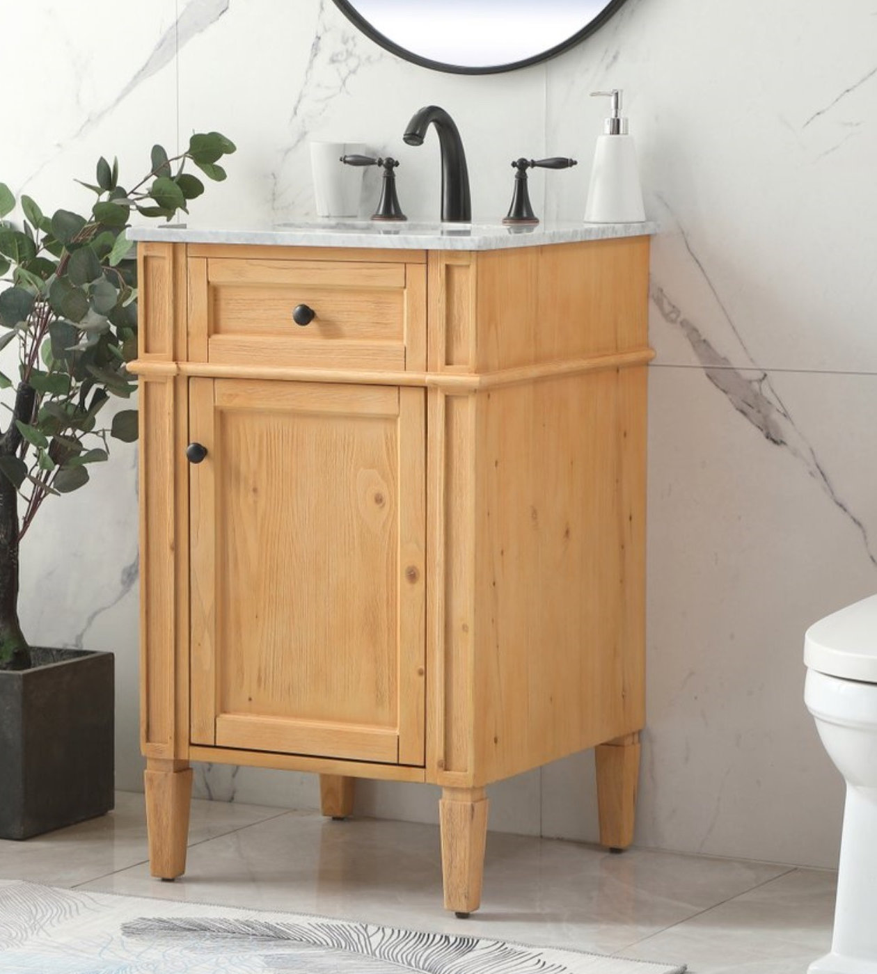 Rivers 21'' Single Bathroom Vanity, Natural