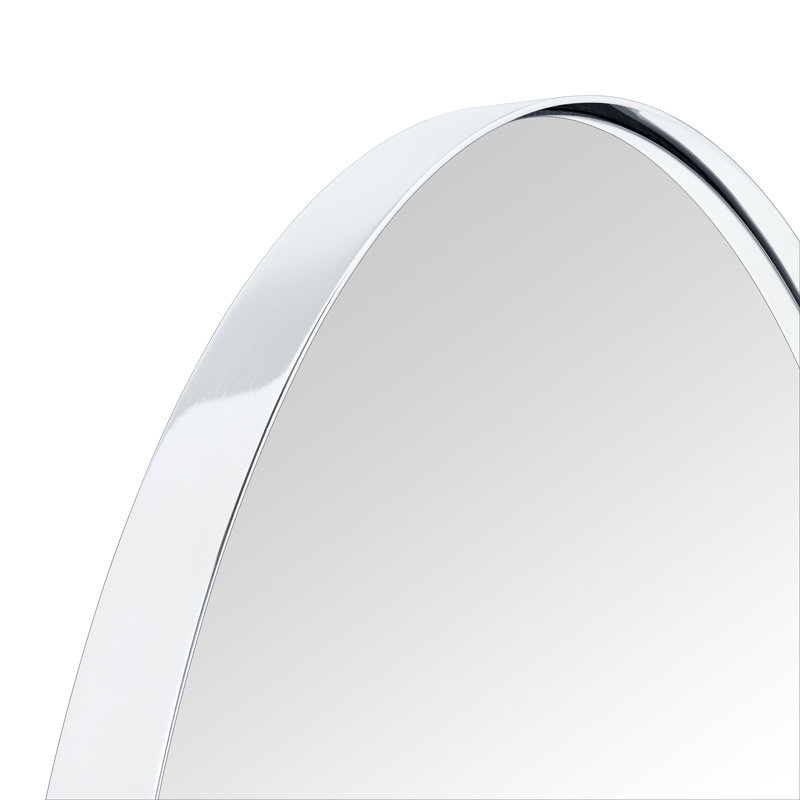 Miroir mural Cristos, Chrome, H 30 po x l 20 po