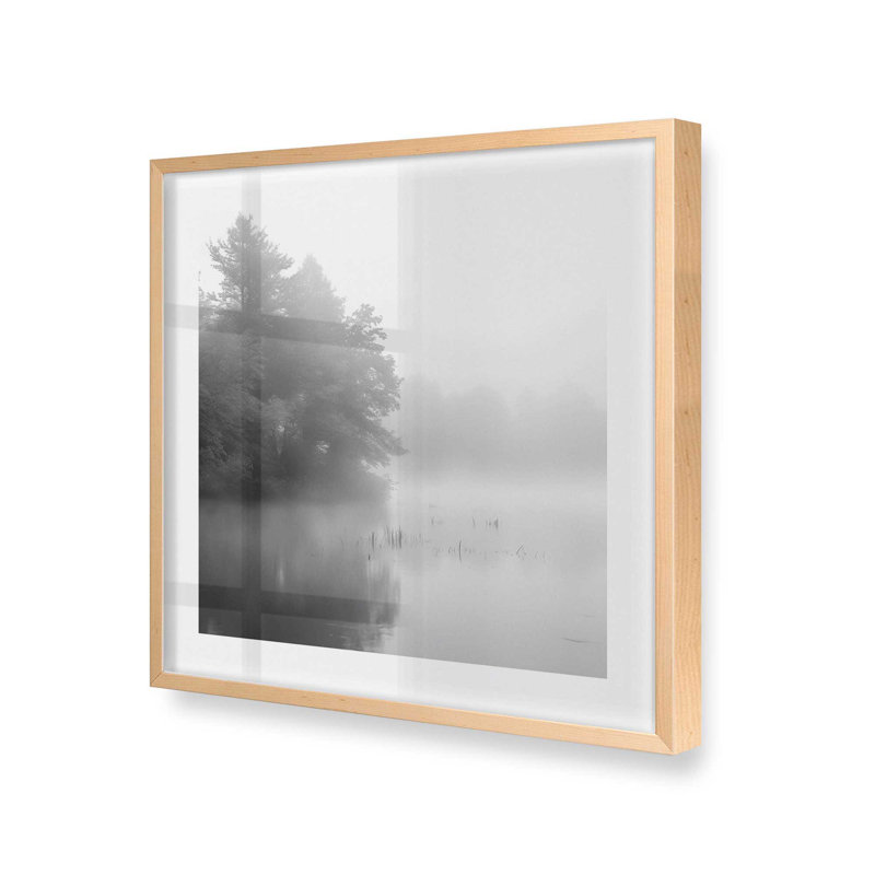 «Misty Enigma», reproduction d'art, Érable brut encadré, 17.5" H x 17.5" W