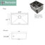 Brightwork 23'' L Stainless Steel Undermount Single Basin Kitchen Sink