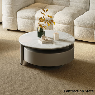 Italian simple mobile telescopic coffee table