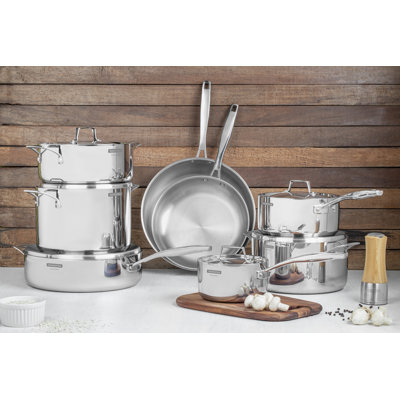 Tramontina 8 Pcs. Tri-Ply Cookware Set