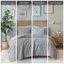 Ensembles de literie gris luxueux, édredon moelleux en polyester au style élégant pour la maison