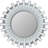 25.5" Sunburst Round Wall Mirror-80400474