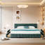Modern Stylish Chenille Fabric Upholstered Platform Bed with Four Underbed Drawers-1093215327-1093215321