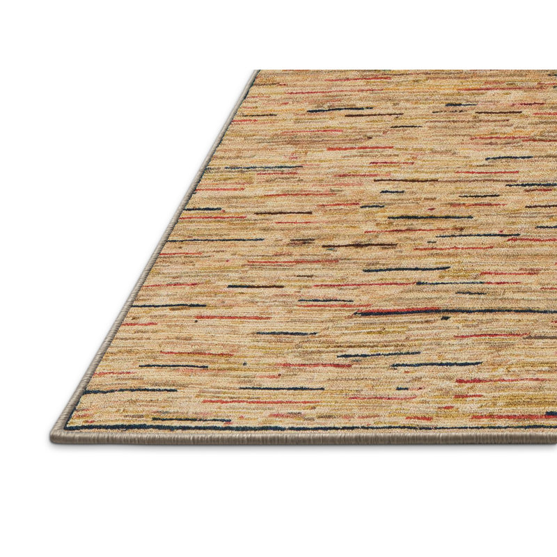 Tapis décoratif multicolore à motif abstrait, Rectangle 6 pi x 9 pi