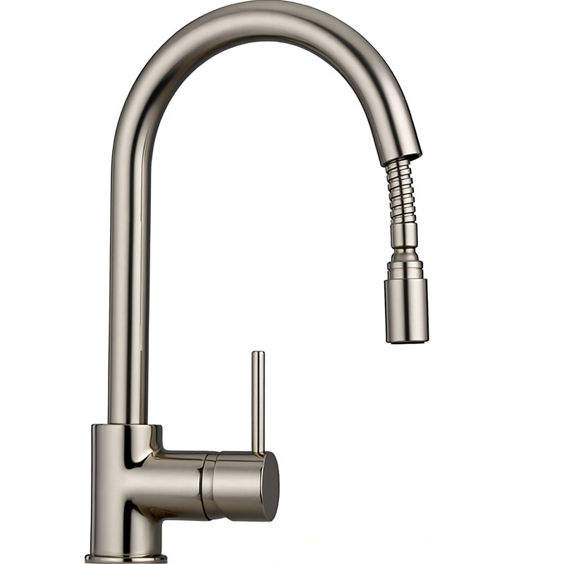 Cox Sink Pull Out Kitchen Mixer Tap single lever, Brushed Nickel