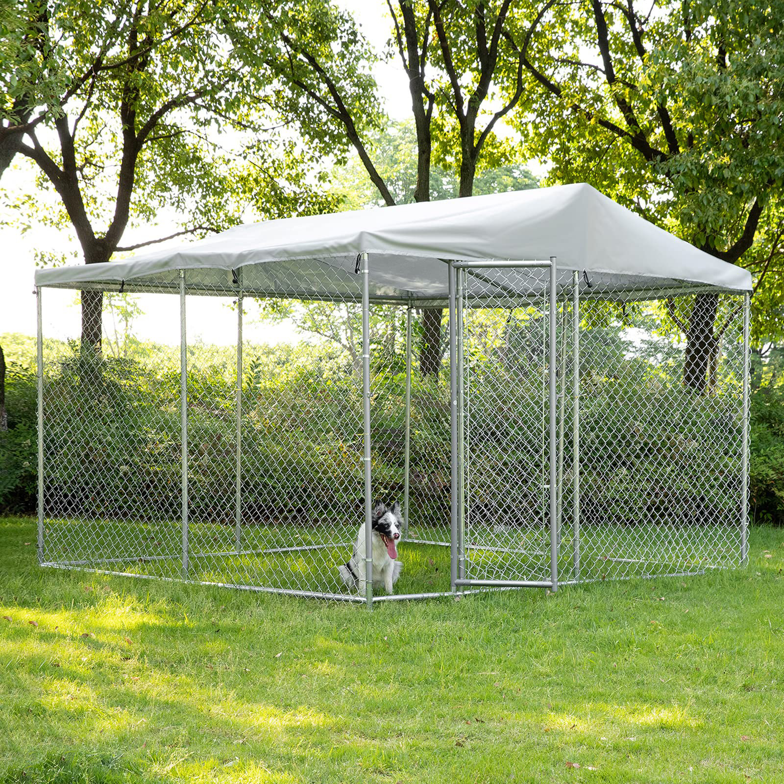 VIVIJASON Vivijason Outdoor Large Dog Kennel Heavy Duty Fence Dog Cage