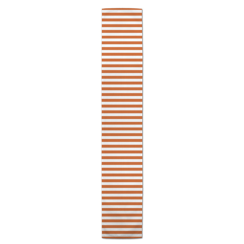Chemin de table Lynda, 90 po x 16 po, Orange, Rayé 2
