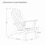 Ensemble de 2 chaises Adirondack en bois de teck Anayha