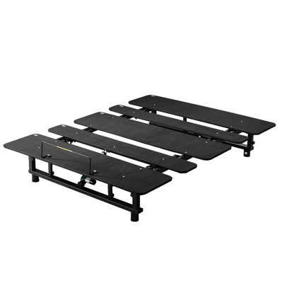 Queen Size Bed With Adjustable Head And Foot, Wireless Remote, Construction Foot Frame Queen, Control, Metal Material