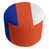 Blue/Orange/White