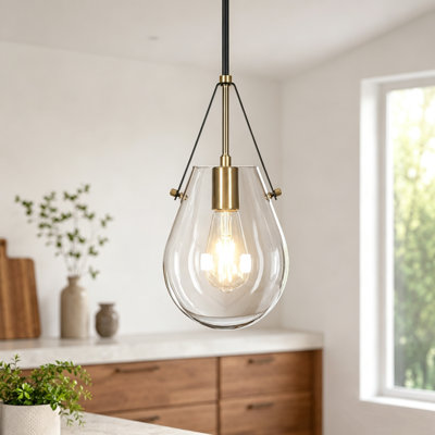 Luminaire suspendu pour îlot de cuisine à 1 lumière l 7 po Pinney