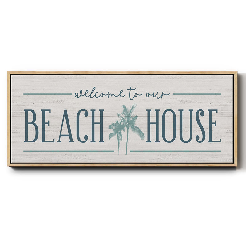 Our Beach House- Framed Canvas