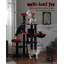 Arbre à chat d'Igbale de 59 po, arbre à chat haut pour grand chat, tour de chat à plusieurs niveaux avec 3 bâtons de pompon amovibles, arbre à chat pour chats d'intérieur, condo pour chat avec grand hamac, poteau à griffes et 2 perchoirs