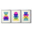 Bright Stack I - Impression personnalisée de qualité supérieure avec cadre mat - 3 pièces-478690062-478690058
