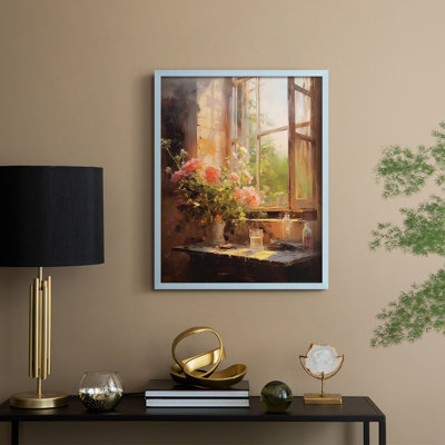 Reproduction encadrée FLORAL Series DCCL XXVI - bois massif