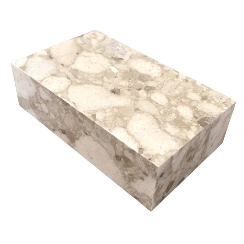Genuine Marble Coffee Table Beige - Breccia Marble