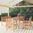 Bleecker Rectangular 5 - Piece 6 - Person 200Cm L Outdoor Table Set-1243723175