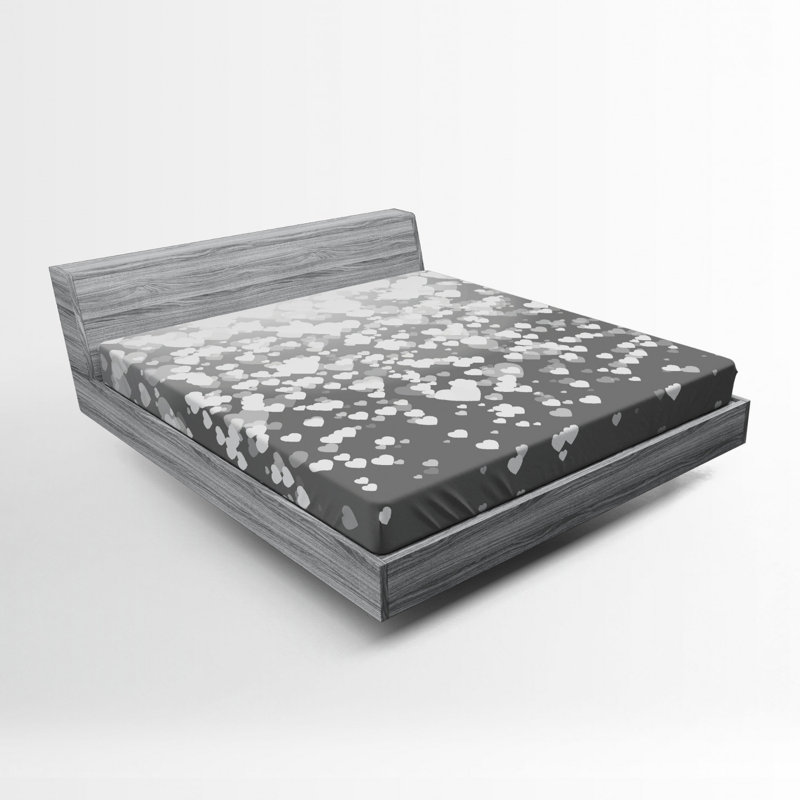 Microfiber Patterned Fitted Sheet, Queen Fitted Sheet