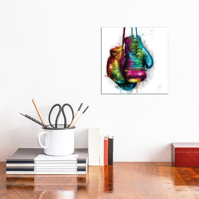 Boxing by Patrice Murciano - Wrapped Canvas Painting