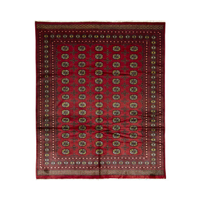 Mori Wool Oriental Area Rug in Red
