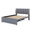 Lit plateforme tapissier avec lit gigogne-441221876