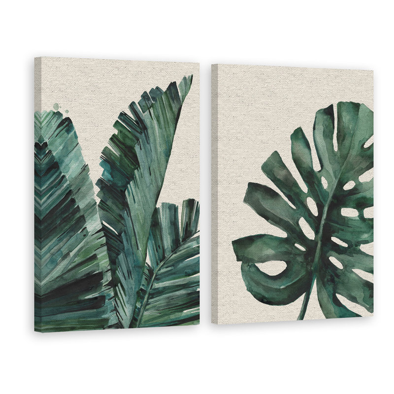 Ensemble de posokhova’oh oh banane ii diptych "par julia, H 60 po x l 40po x P 1,5 po