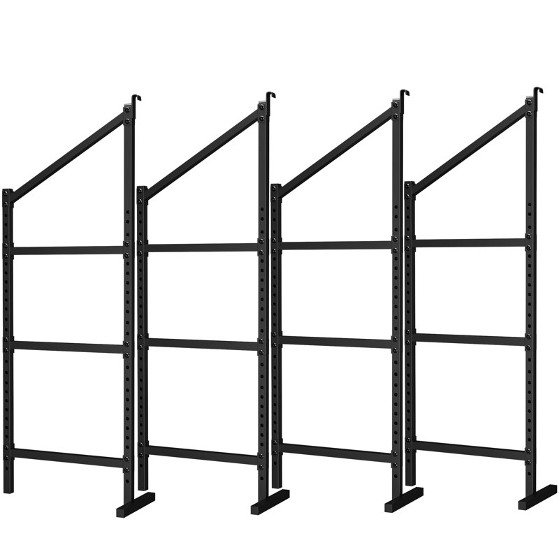Supports de rayonnage pour contenants d'expédition, support de tablette ajustable robuste à 3 niveaux, supports de rangement universels pour les remorques