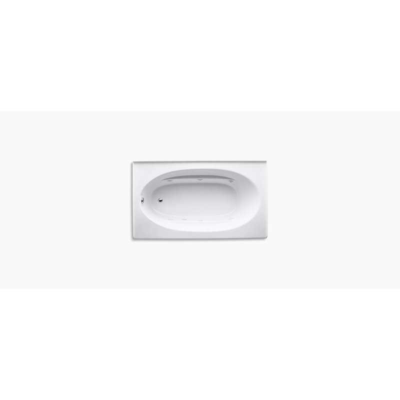 Windward 72" x 42" Whirlpool Bathtub, Blanc